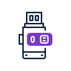 pendrive icon for your website, mobile, presentation, and logo design.
