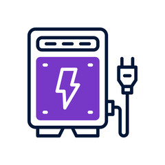 power supply icon for your website, mobile, presentation, and logo design.