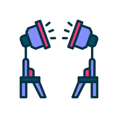 studio lighting icon for your website, mobile, presentation, and logo design.