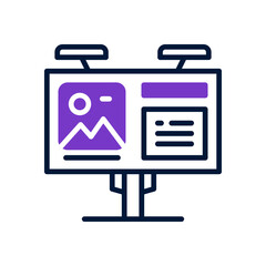 Fototapeta premium billboard icon for your website, mobile, presentation, and logo design.