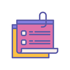 sticky note icon for your website design, logo, mobile design, and presentation.