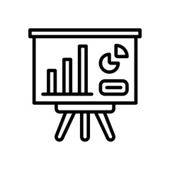 presentation icon for your website design, logo, mobile design, and presentation.