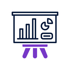 presentation icon for your website design, logo, mobile design, and presentation.