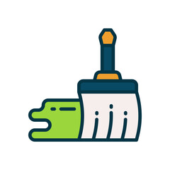 Obraz premium paint brush icon for your website, mobile, presentation, and logo design.
