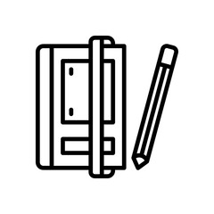 notebook icon for your website, mobile, presentation, and logo design.