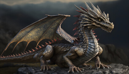 Obraz premium dragon 3d rendering