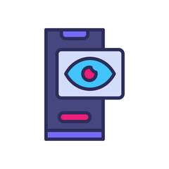 spy view icon for your website, mobile, presentation, and logo design.