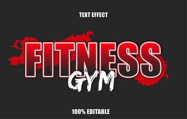 gym fitness editable text effect