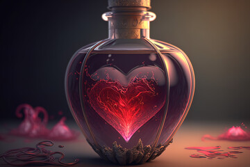 Love Potion in a Bottle, Valentine's Day, Generative Ai