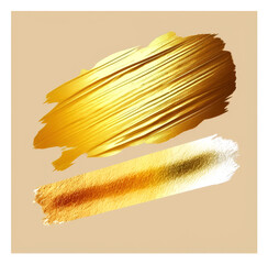 Gold Metal Foil Glitter Brush Stroke Golden Stroke Design Foil Shiny Template Pearl Gloss Design Watercolor Metallic Paint Texture