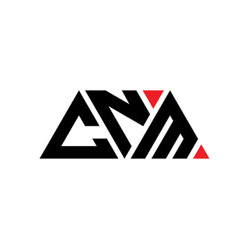 CNM triangle letter logo design with triangle shape. CNM triangle logo design monogram. CNM triangle vector logo template with red color. CNM triangular logo Simple, Elegant, and Luxurious Logo...