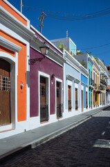 Rows of Colorful Homes