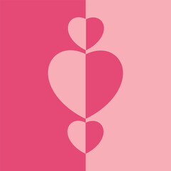 pink heart with ribbon