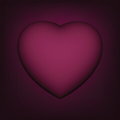 heart on dark background