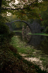 View of Devils bridge in Germany in Saxony
