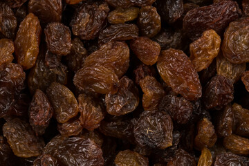Sweet raisins background