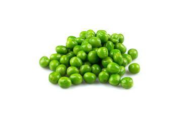 Pile of green wet pea