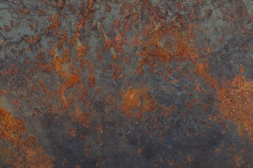 old rusty metal plate texture