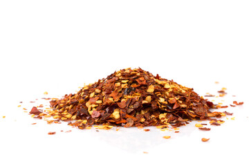 Pile of a crushed red pepper - 568927103