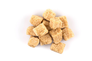Brown cane sugar cubes