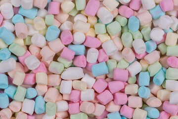 Colorful marshmallows as background