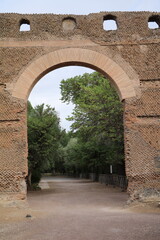 Naklejka premium Entrance to Villa Adriana in Tivoli, Lazio Italy