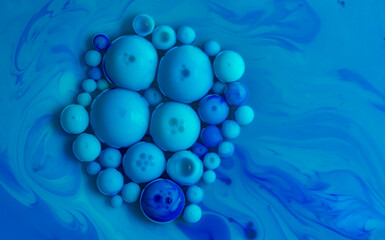 watercolors and oil artistic macro photography, behaviour of oil and water when brought together