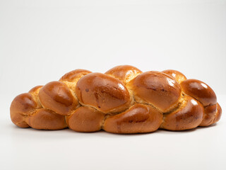 White baton. Sweet white bread. Sweet bread. Close-up.