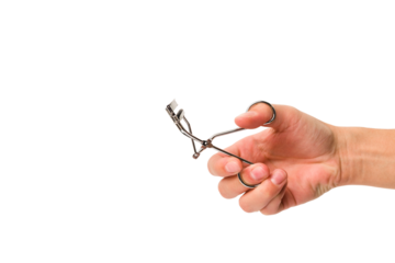 Eyelash curler isolated on white background