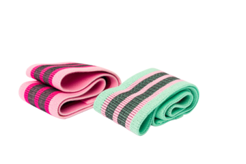 Resist bands isolated on white background