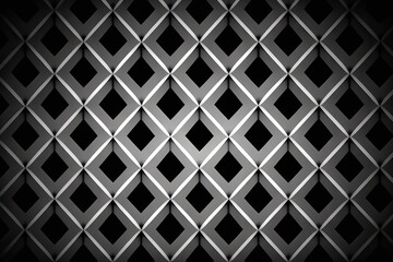 black and white metal grid pattern background
