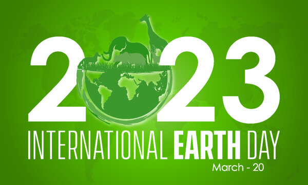 Conservation nature awareness concept banner design of International Earth Day observed on March 20