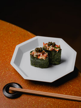 A selection of sushi