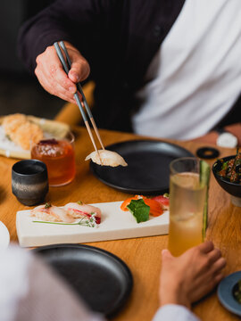 A selection of sushi