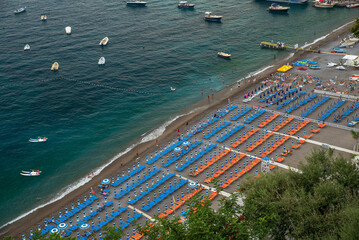 View of Italian coast at Positano
