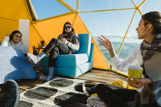 Friends spending time on a sunny day