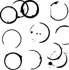 Coffee cup stamps collection.