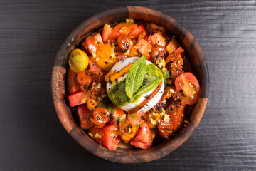 Italian buratta salad