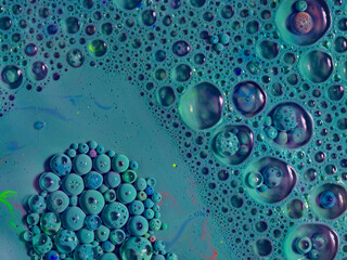 watercolors and oil artistic macro photography, behaviour of oil and water when brought together