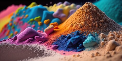 Colored sand