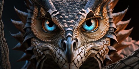 Owl dragon art