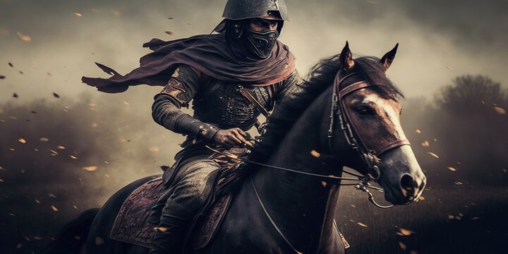 warrior riding a horse