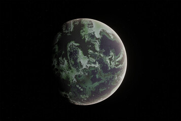  Planet, space, 3d illustration, 3d rendering