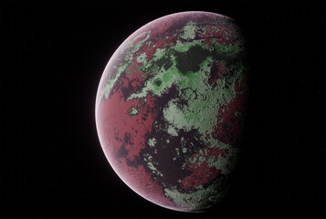  Planet, space, 3d illustration, 3d rendering