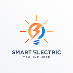 Light Bulb Energy Electrical Power Logo