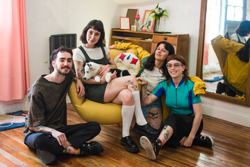 Group of artists portrait