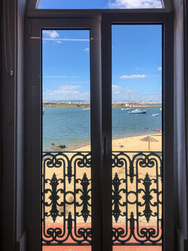 UGC beach from the house through the window