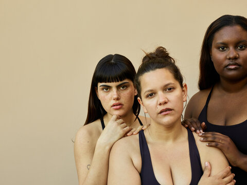 Three friends natural beauty