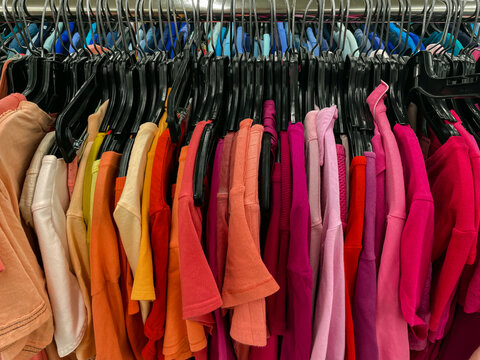 gradient of colourful clothes 