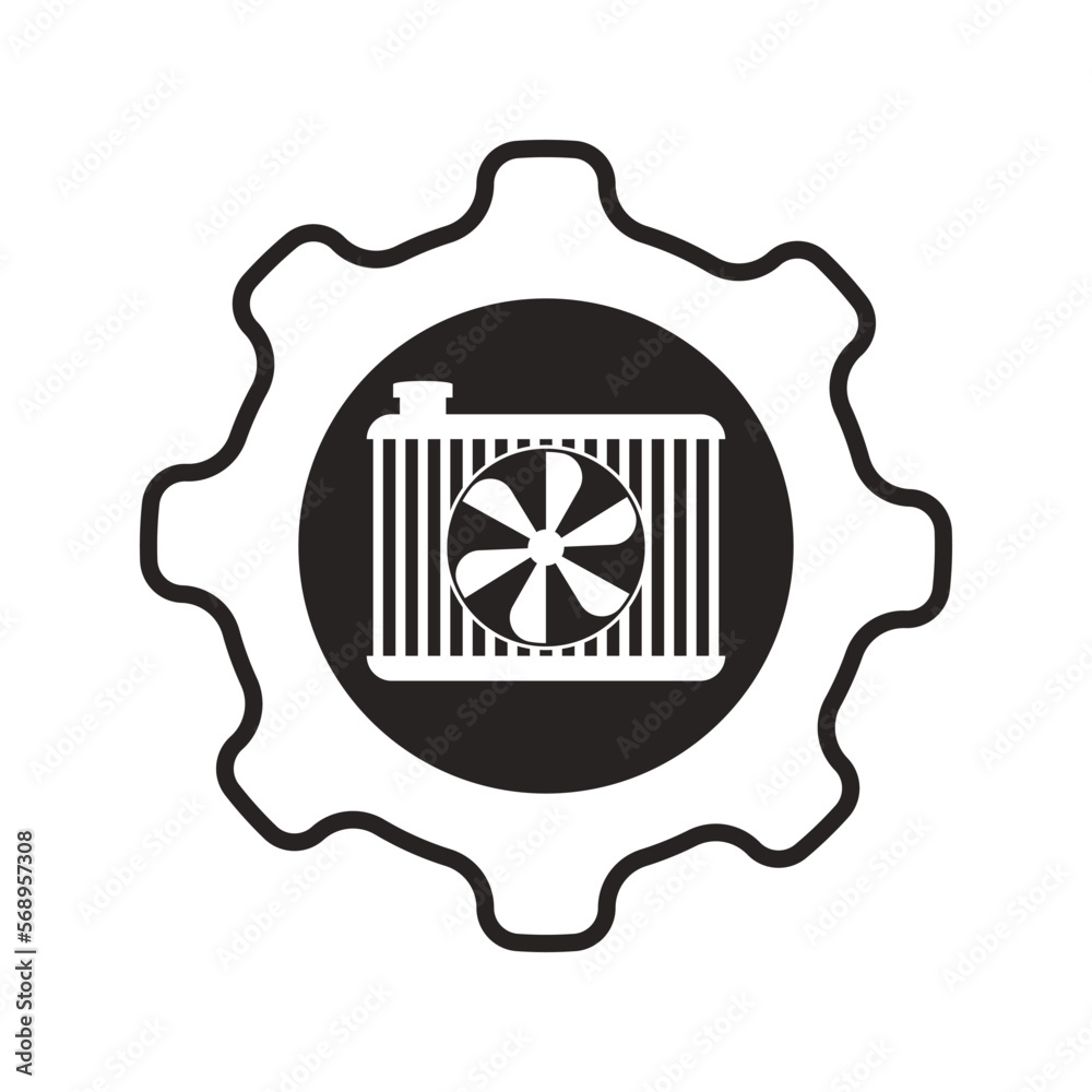 Canvas Prints car radiator icon